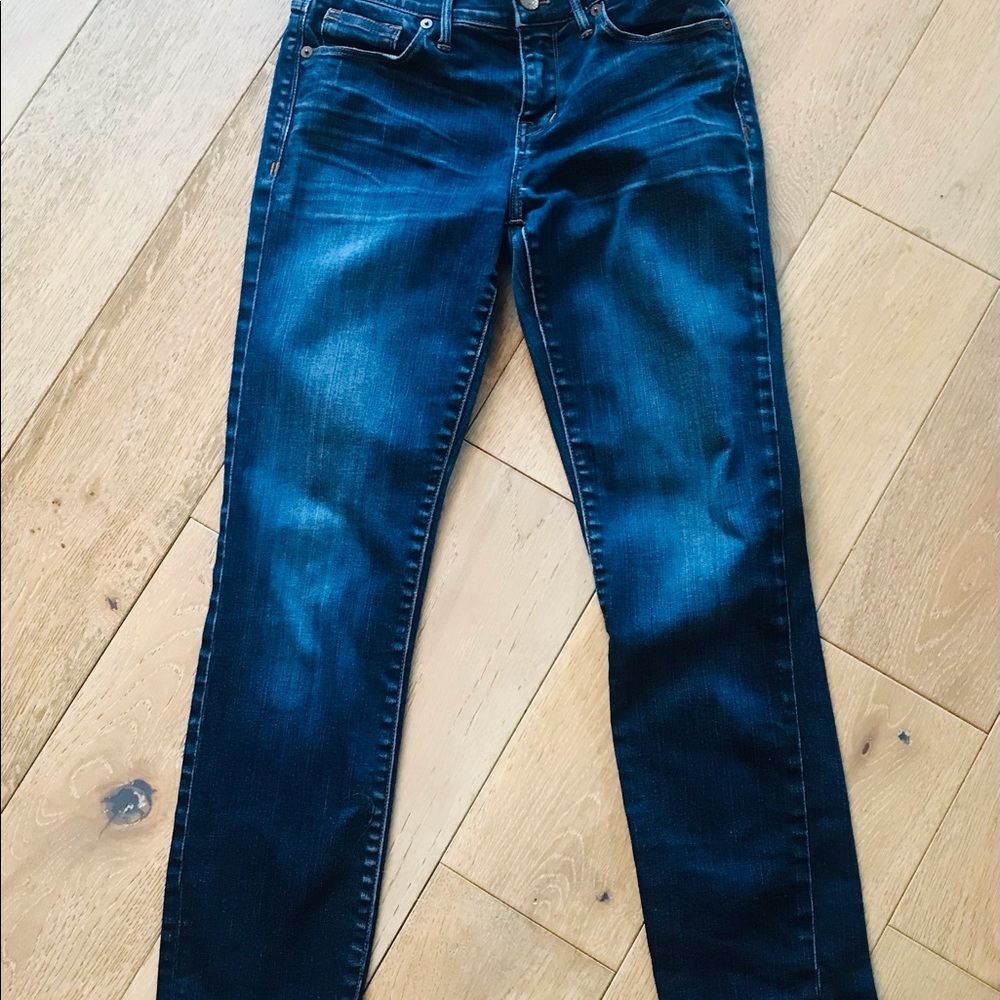 NWOT MADEWELL Skinny Jeans Dark Wash 9" High Rise Size 26.